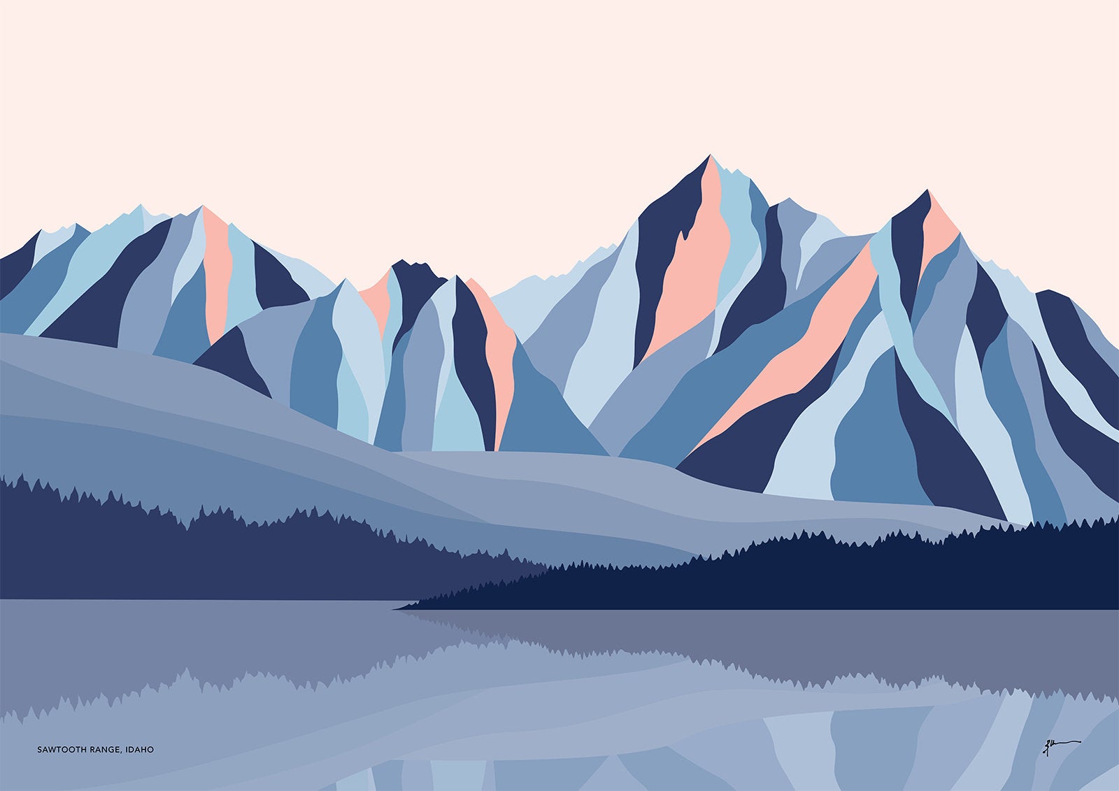 MODERN MOUNTAIN art print