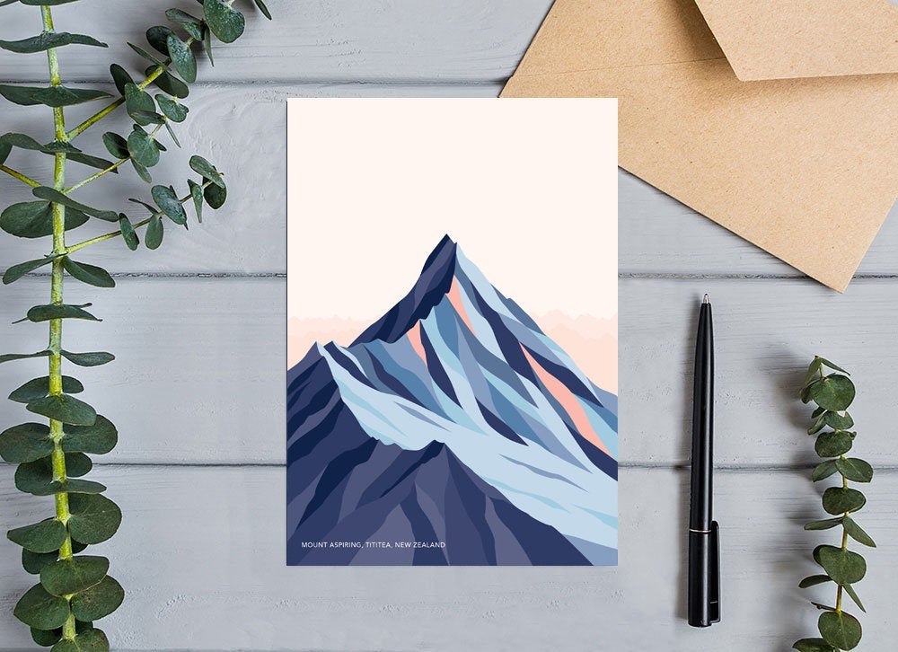 Mt Aspiring Wanaka greeting card