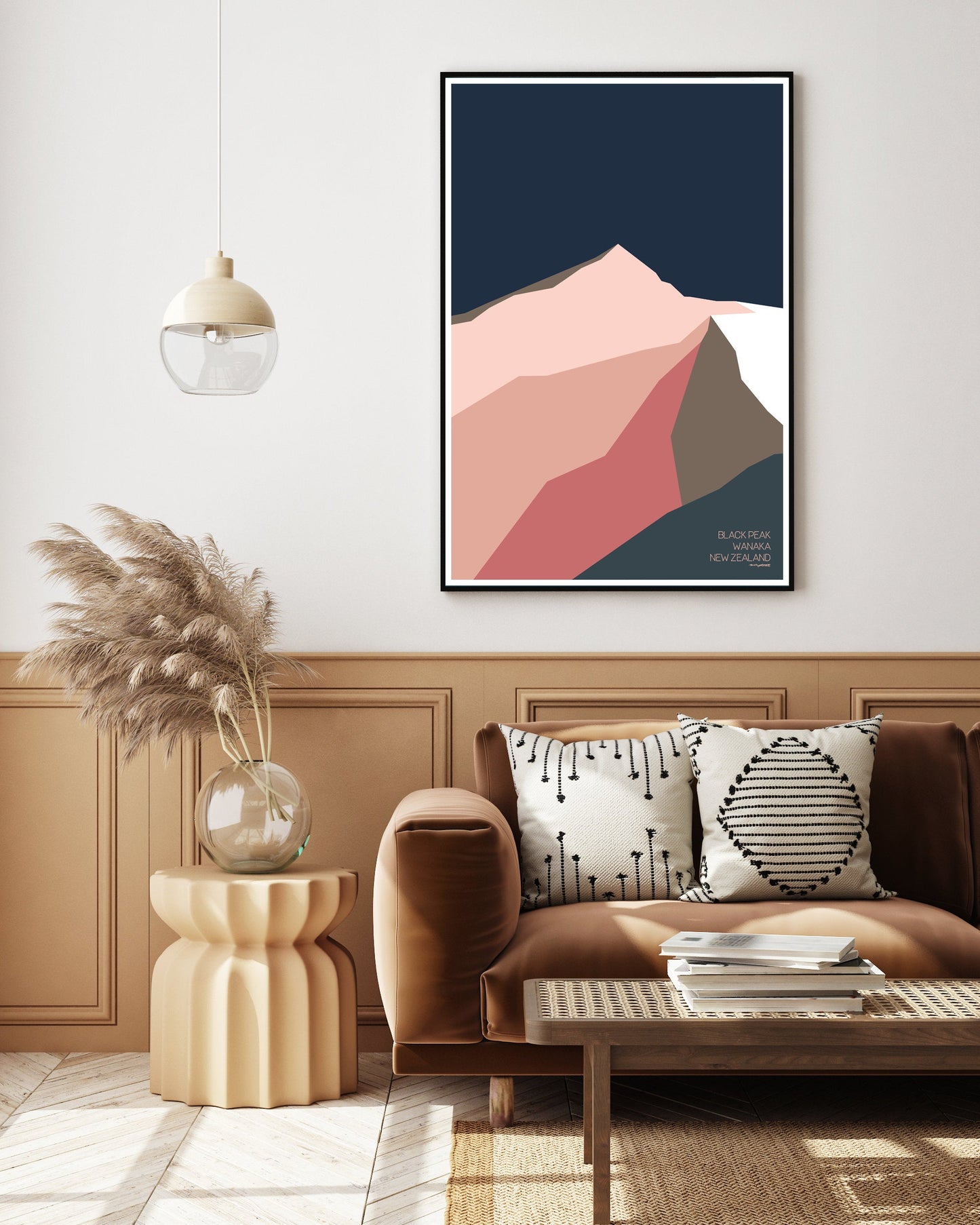 abstract mountain art