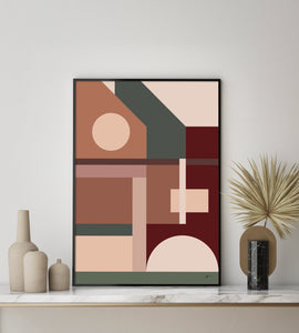 modern geometric art print