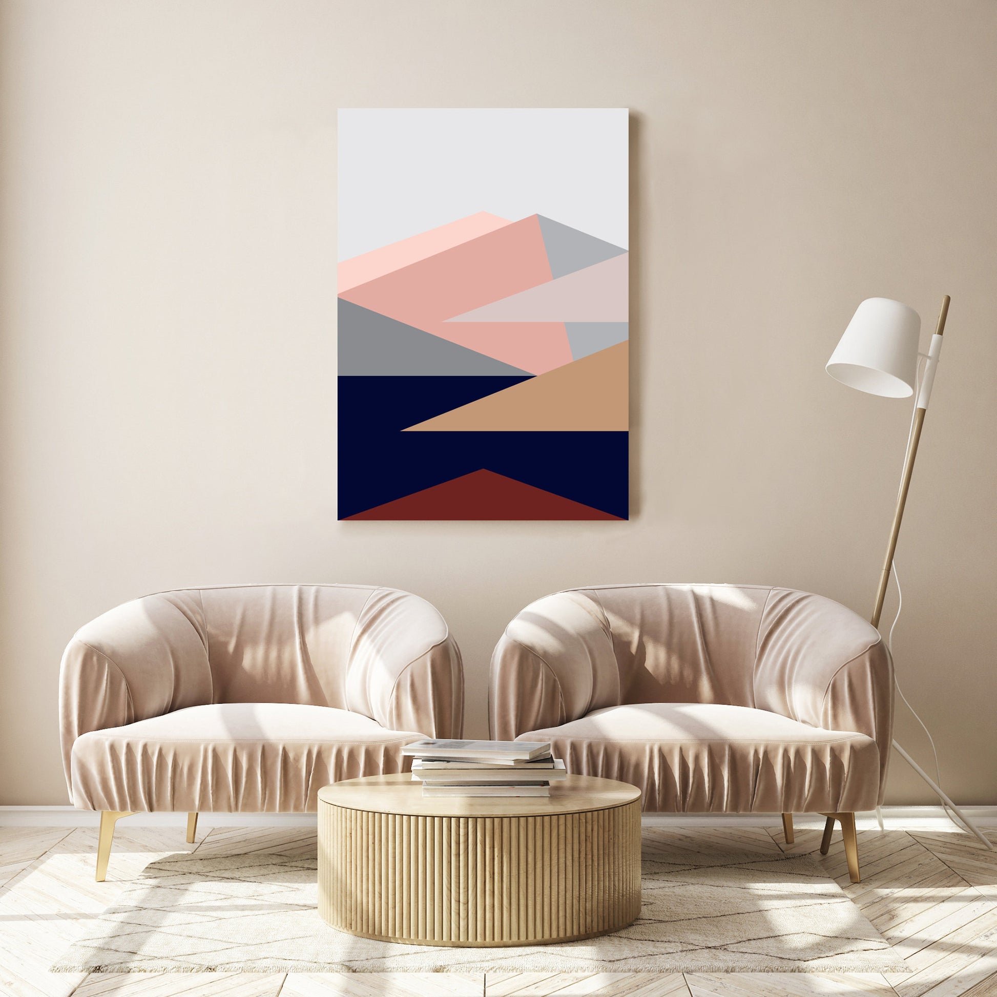 geometric mountain art