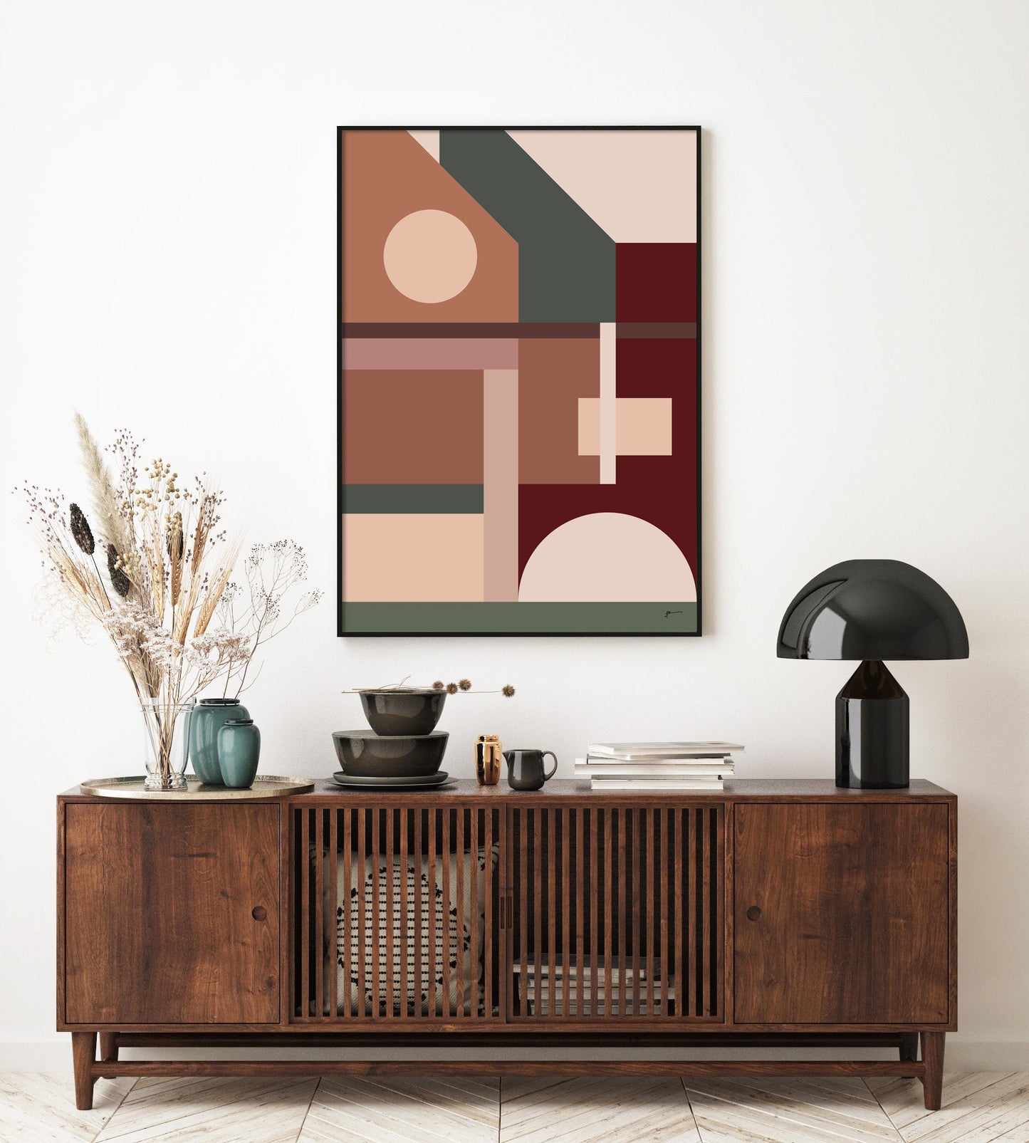 mid century modern art print