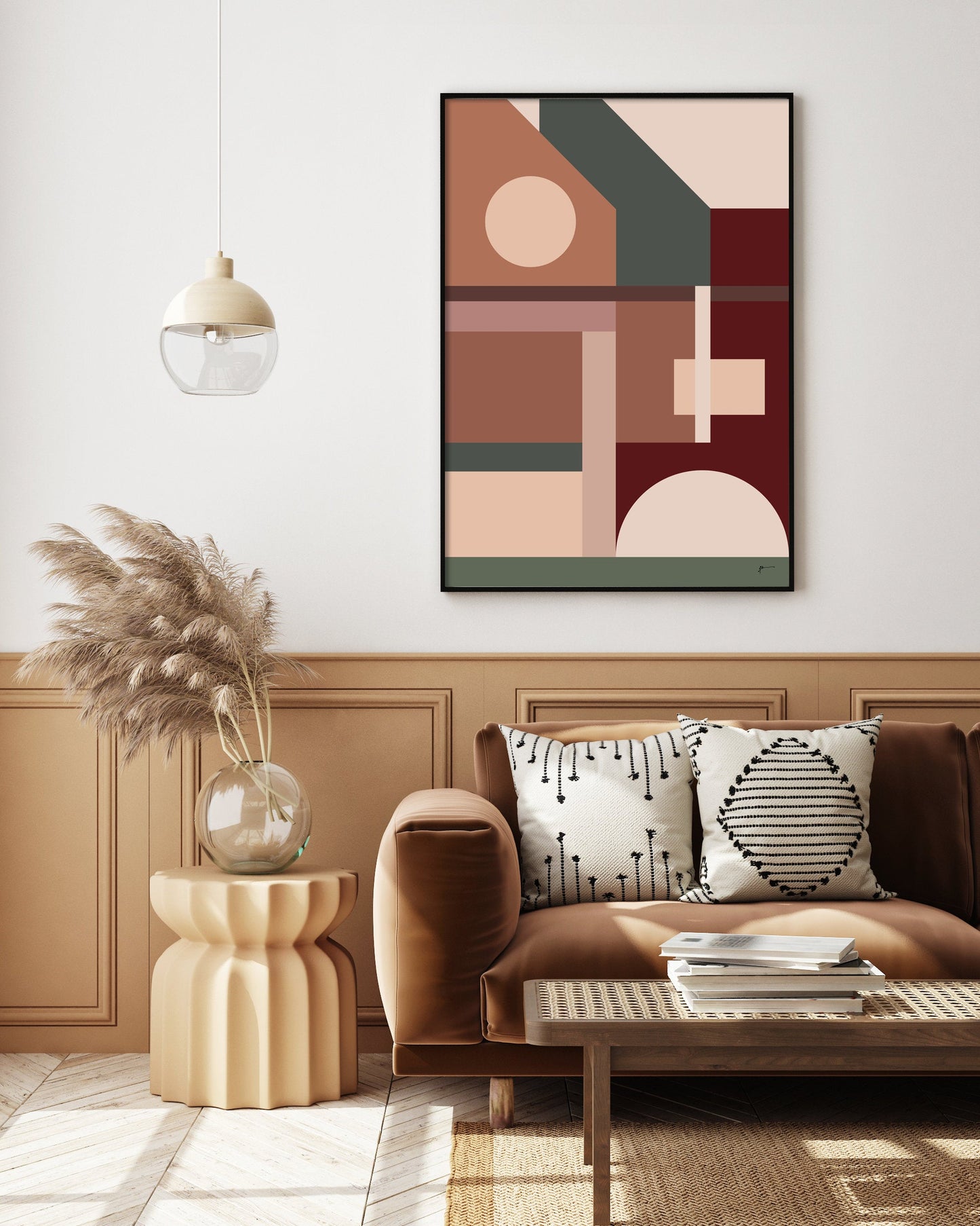 modern abstract architecture art print