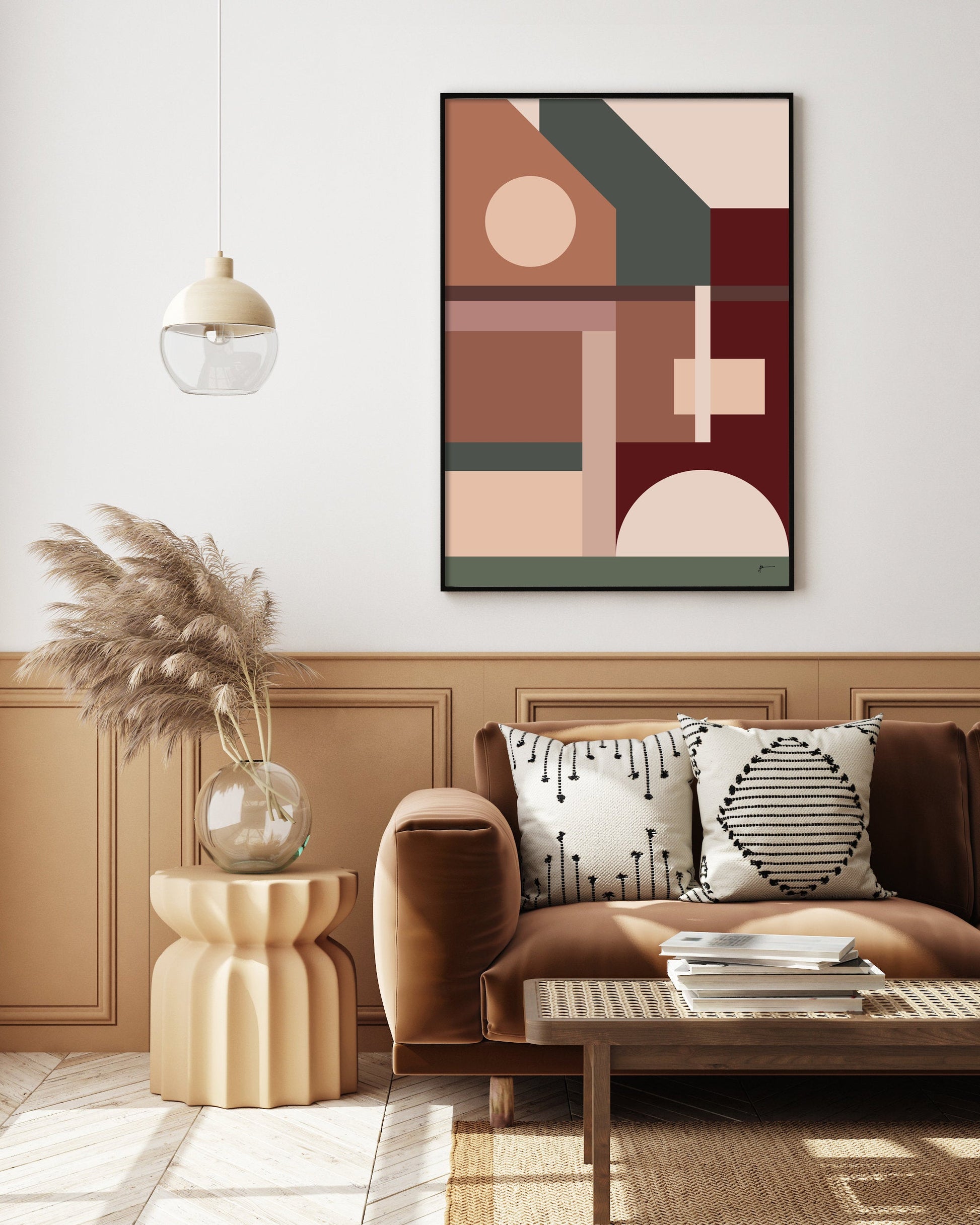 modern abstract architecture art print