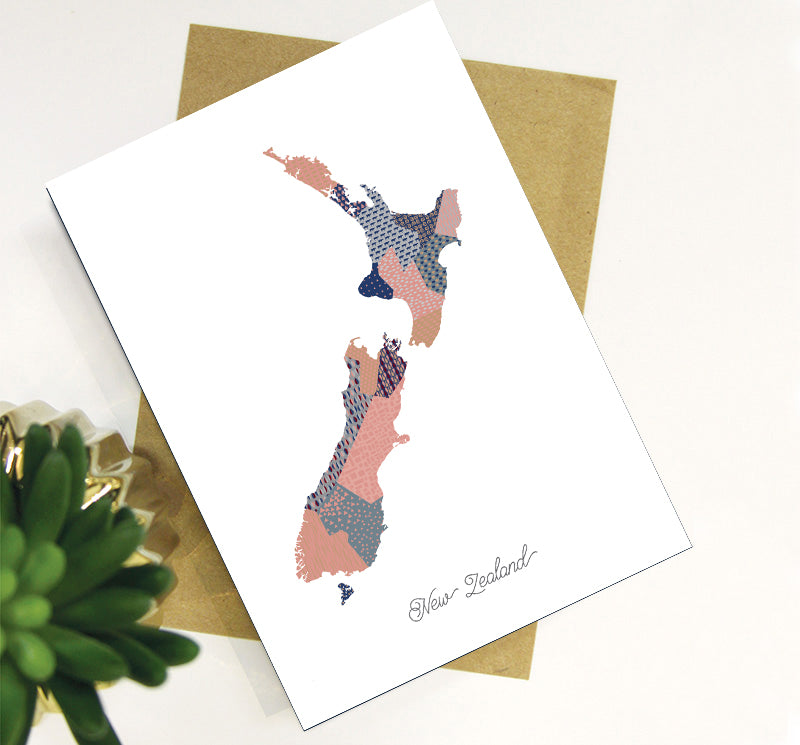new zealand map art