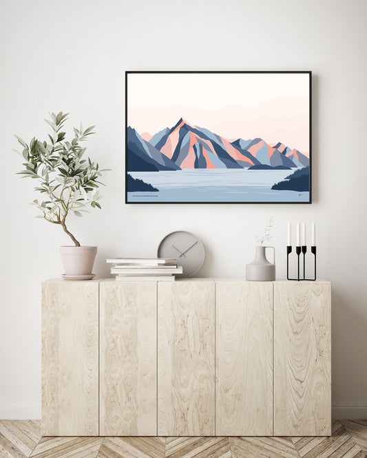 queenstown nz art print bridget hall
