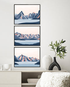 SET OF 3 ART PRINTS, Choose any 3 prints. Modern Mountain Art. Free Shipping Worldwide
