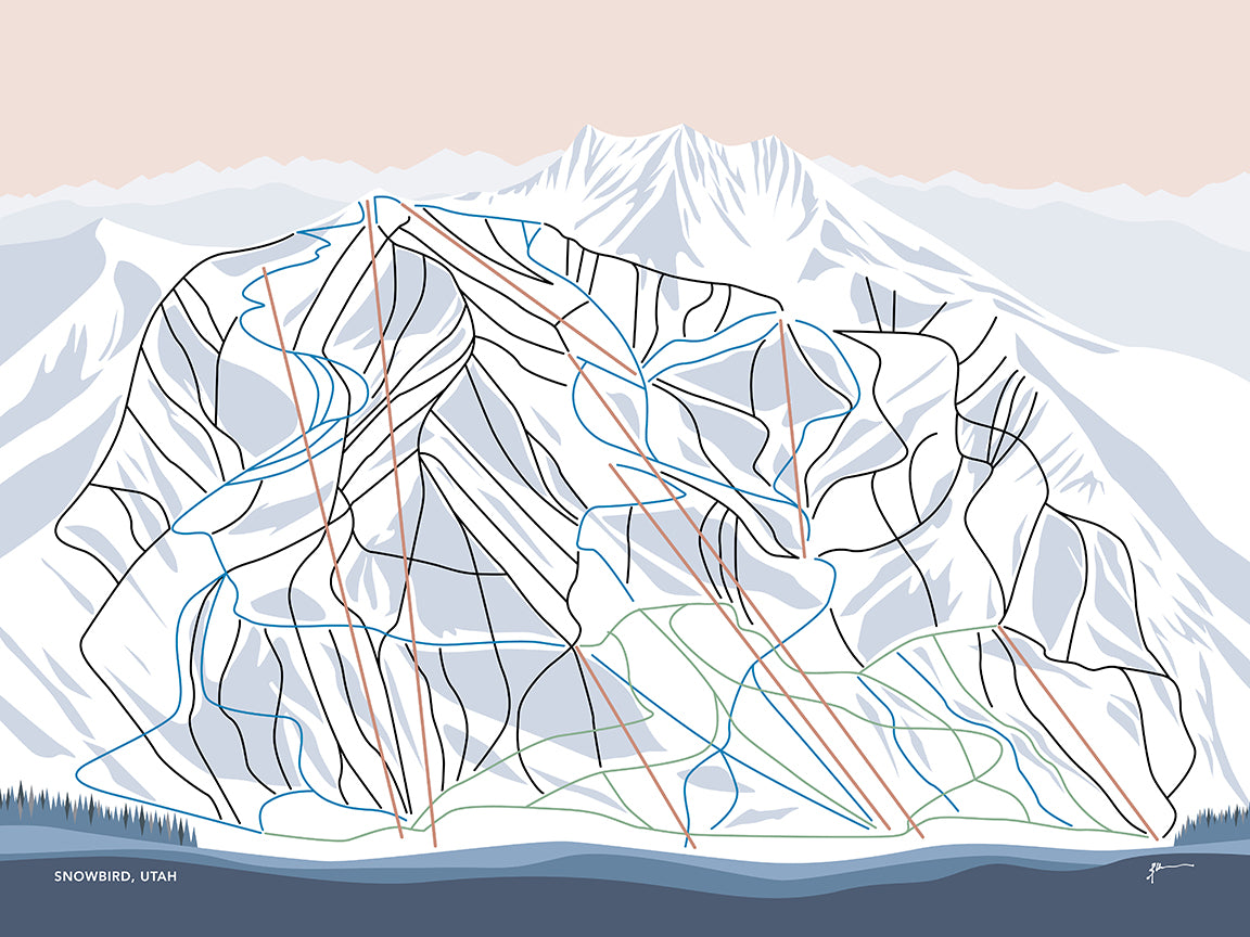 modern snowbird trail map